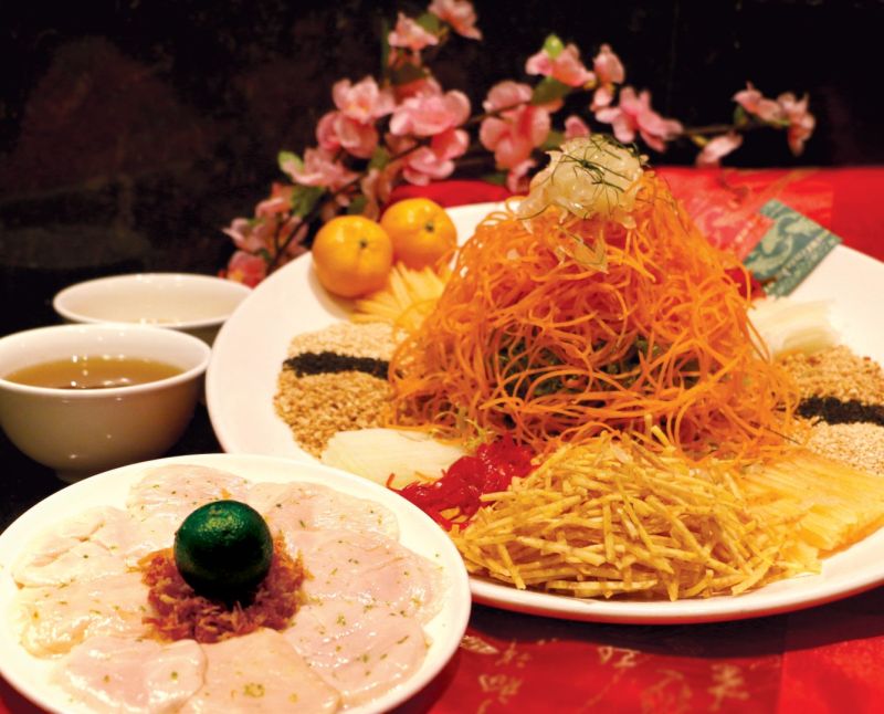 Fresh Hokkaido Scallop & Crispy Conpoy Lo Hei (Large)