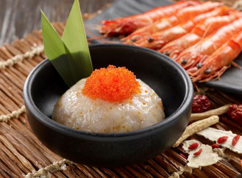 鱼子虾滑 ($18.80)