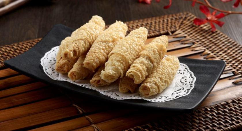 Fried Beancurd Skin 炸响铃 (Half $4.90 ; Full $9.80)