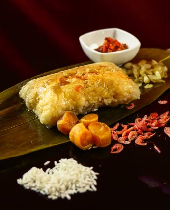 鹅肝樱花虾鲍鱼粽