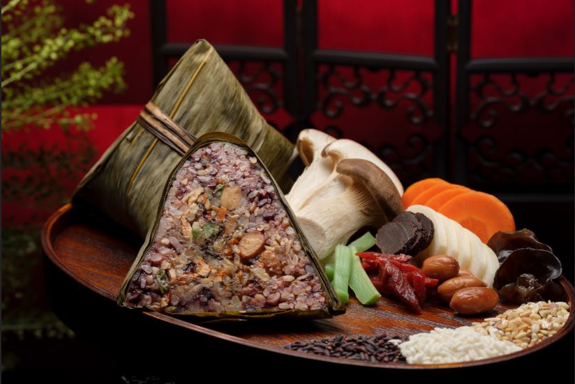 黑松露五谷素粽