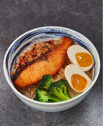 kogane yama - salmon teriyaki don