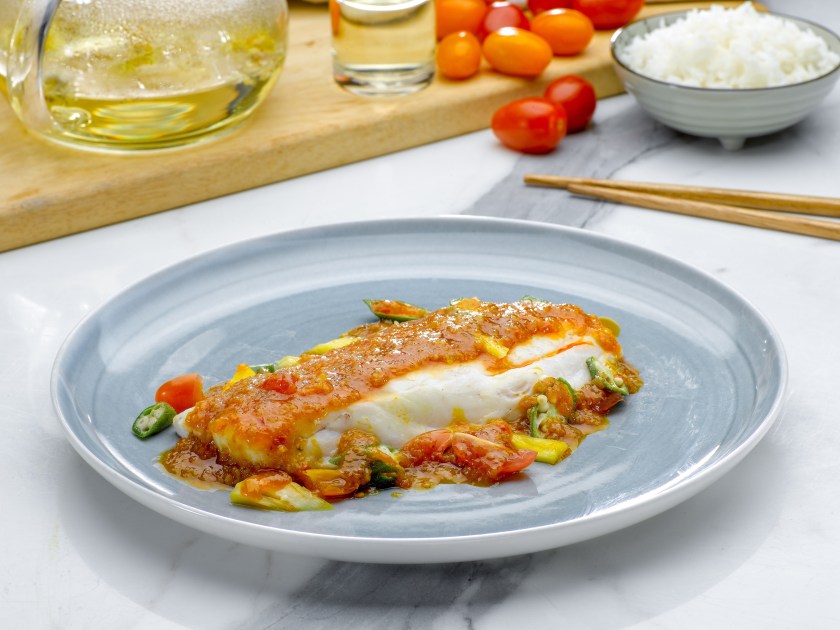 Sea Bass in Signature Nonya Assam Sauce