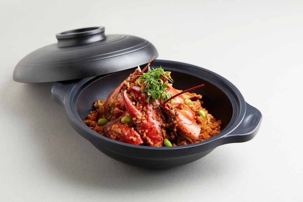 This image has an empty alt attribute; its file name is char-baked-rice-with-lobster-and-crispy-rice.jpg